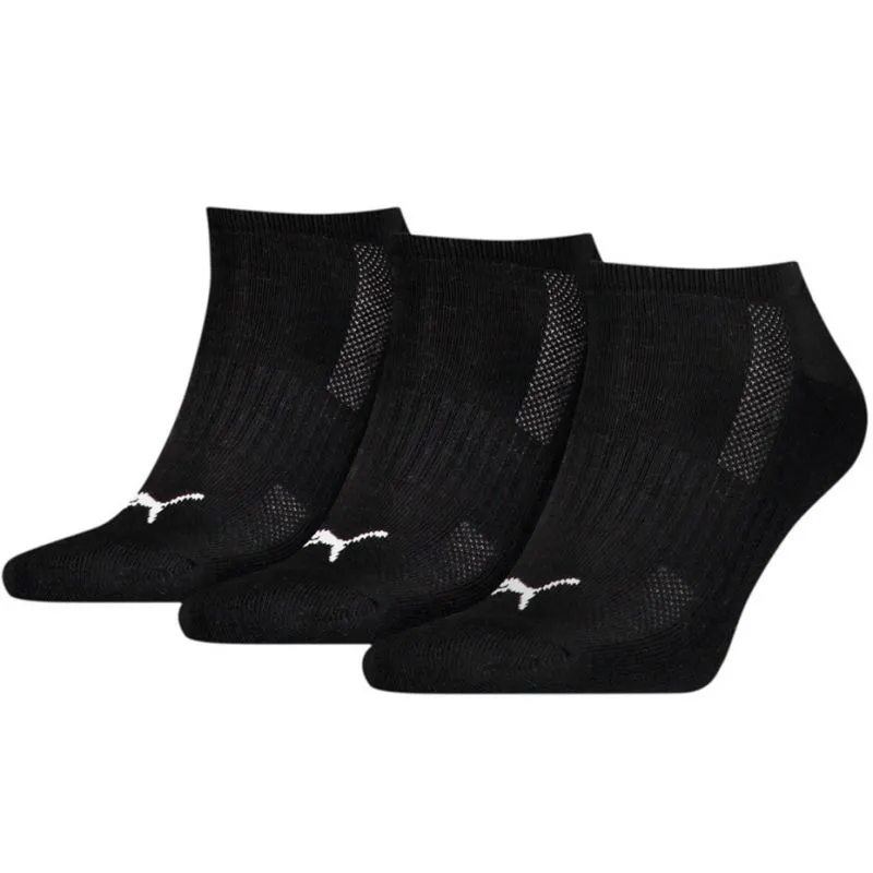 Puma Black Cushioned Low Socks 3-Pack for Ultimate Comfort and Support